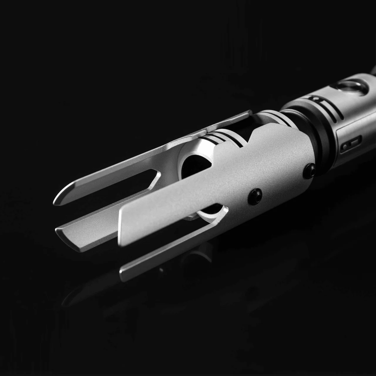 Classic Emitter Shroud Brushed Silver Black